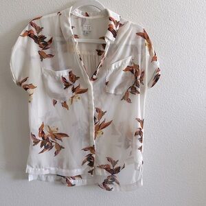 Floral see through top.